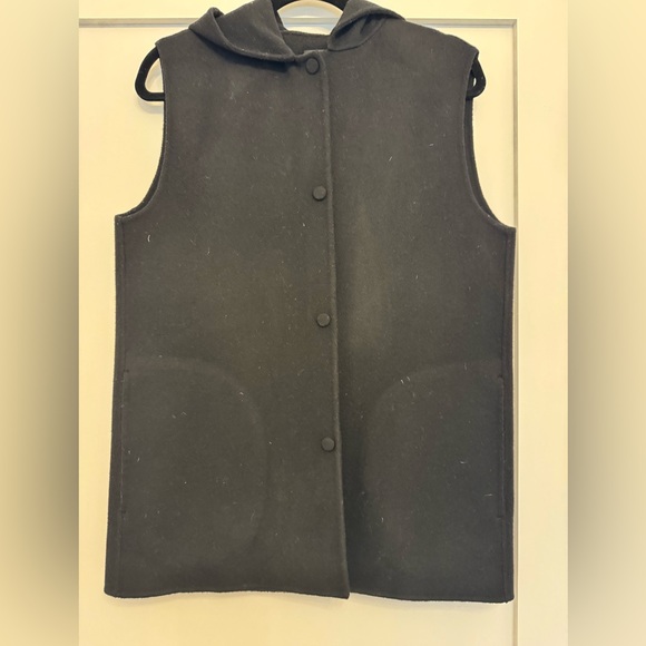 Theory Jackets & Blazers - Women's Theory Black Hooded Vest